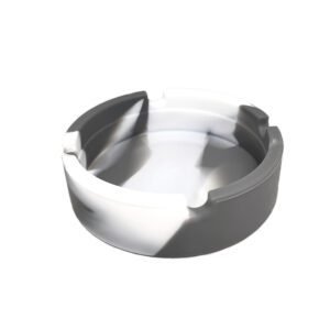 Silicone Cigarette Ashtray - Grey & White Anti-Slip & Durable