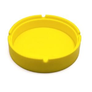 Large Yellow Silicone Ashtray - Anti-Slip & Durable Tabletop Tray