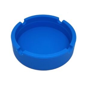 Silicone Cigarette Ashtray - Blue Anti-Slip & Durable